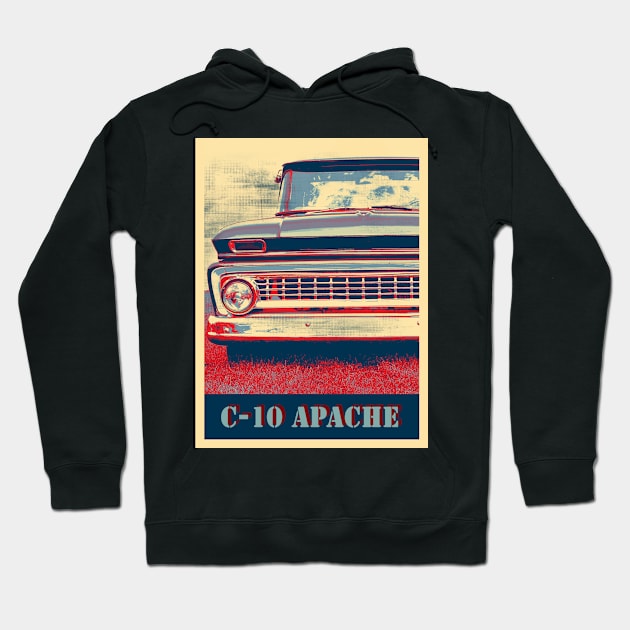 1963 Chevrolet C-10, Apache Pickup 3 Hoodie by hottehue